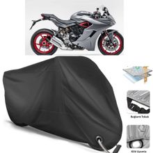 Coverplus Ducati SuperSport Siyah Motosiklet Branda