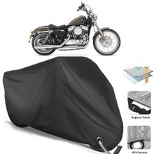Coverplus Harley-Davidson Sportster 72 Siyah Motosiklet Branda