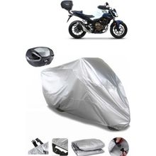 Coverplus Honda CB 500 F Gri Arka Çanta Uyumlu Su Geçirmez Motosiklet Brandası