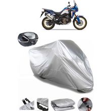 Coverplus Honda CRF1000L Africa Twin Adventure Sports DCT Gri Arka Çanta Uyumlu Su Geçirmez Motosiklet Brandası