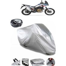 Coverplus Honda CRF1000L Africa Twin Gri Arka Çanta Uyumlu Su Geçirmez Motosiklet Brandası