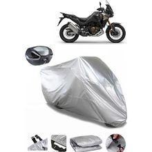 Coverplus Honda CRF1100L Africa Twin Adventure Sports DCT Gri Arka Çanta Uyumlu Su Geçirmez Motosiklet Brandası