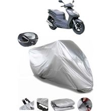 Coverplus Honda Dylan 150 Gri Arka Çanta Uyumlu Su Geçirmez Motosiklet Brandası