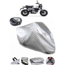Coverplus Honda Monkey 125 Gri Arka Çanta Uyumlu Su Geçirmez Motosiklet Brandası