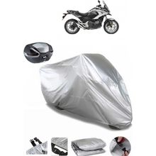 Coverplus Honda NC 700 X Gri Arka Çanta Uyumlu Su Geçirmez Motosiklet Brandası