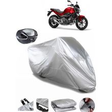 Coverplus Honda NC 750 S Gri Arka Çanta Uyumlu Su Geçirmez Motosiklet Brandası