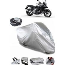Coverplus Honda NC 750 X Gri Arka Çanta Uyumlu Su Geçirmez Motosiklet Brandası