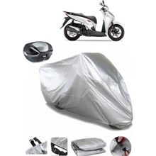 Coverplus Honda SH 300 Gri Arka Çanta Uyumlu Su Geçirmez Motosiklet Brandası