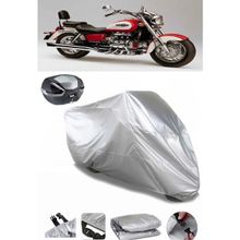 Coverplus Honda Valkyrie F6C Gri Arka Çanta Uyumlu Su Geçirmez Motosiklet Brandası