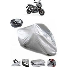 Coverplus Honda X-ADV Gri Arka Çanta Uyumlu Su Geçirmez Motosiklet Brandası