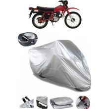 Coverplus Honda XL 185 S Gri Arka Çanta Uyumlu Su Geçirmez Motosiklet Brandası