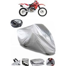 Coverplus Honda XR 650 R Gri Arka Çanta Uyumlu Su Geçirmez Motosiklet Brandası