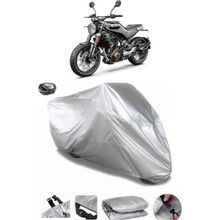 Coverplus Husqvarna Svartpilen 401 Gri Arka Çanta Uyumlu Su Geçirmez Motosiklet Brandası