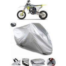 Coverplus Husqvarna TC 65 Gri Arka Çanta Uyumlu Su Geçirmez Motosiklet Brandası