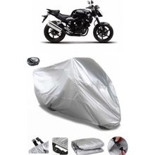 Coverplus Hyosung GT 250 Naked Gri Arka Çanta Uyumlu Su Geçirmez Motosiklet Brandası