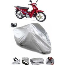 Coverplus Kanuni CUP 100 S Gri Arka Çanta Uyumlu Su Geçirmez Motosiklet Brandası