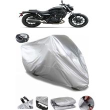 Coverplus Kawasaki EN 500 Gri Arka Çanta Uyumlu Su Geçirmez Motosiklet Brandası