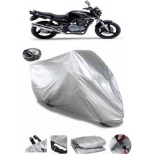 Coverplus Kawasaki ER-5 Gri Arka Çanta Uyumlu Su Geçirmez Motosiklet Brandası