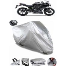 Coverplus Kawasaki ER-6 F Gri Arka Çanta Uyumlu Su Geçirmez Motosiklet Brandası