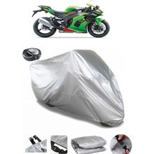 Coverplus Kawasaki Ninja ZX-10R Gri Arka Çanta Uyumlu Su Geçirmez Motosiklet Brandası