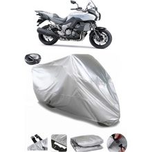 Coverplus Kawasaki Versys 1000 SE Gri Arka Çanta Uyumlu Su Geçirmez Motosiklet Brandası