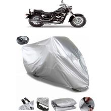 Coverplus Kawasaki VN 800 Classic Gri Arka Çanta Uyumlu Su Geçirmez Motosiklet Brandası
