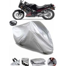 Coverplus Kawasaki ZZR 250 Gri Arka Çanta Uyumlu Su Geçirmez Motosiklet Brandası