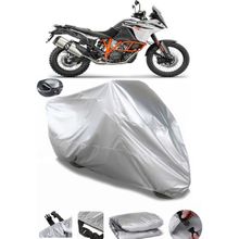 Coverplus KTM 1090 Adventure Gri Arka Çanta Uyumlu Su Geçirmez Motosiklet Brandası