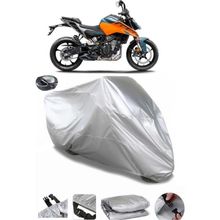 Coverplus KTM 125 Duke Gri Arka Çanta Uyumlu Su Geçirmez Motosiklet Brandası