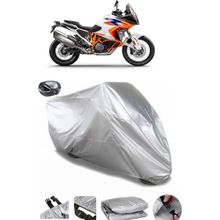 Coverplus KTM 1290 Super Adventure R Gri Arka Çanta Uyumlu Su Geçirmez Motosiklet Brandası