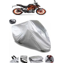 Coverplus KTM 200 Duke ABS Gri Arka Çanta Uyumlu Su Geçirmez Motosiklet Brandası