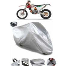 Coverplus KTM 250 EXC-F Six Days Gri Arka Çanta Uyumlu Su Geçirmez Motosiklet Brandası