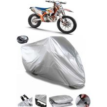 Coverplus KTM 250 EXC Six Days TPI Gri Arka Çanta Uyumlu Su Geçirmez Motosiklet Brandası