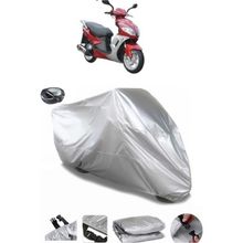 Coverplus Kuba Apricot 125 Gri Arka Çanta Uyumlu Su Geçirmez Motosiklet Brandası
