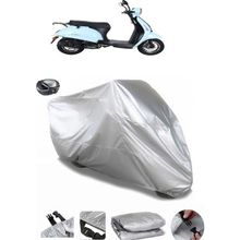 Coverplus Kuba Blueberry Gri Arka Çanta Uyumlu Su Geçirmez Motosiklet Brandası