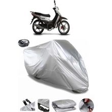 Coverplus Kuba KEE 100 Gri Arka Çanta Uyumlu Su Geçirmez Motosiklet Brandası