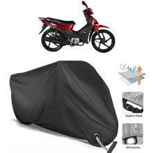 Coverplus Kuba Rainbow Siyah Motosiklet Branda
