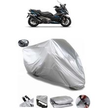 Coverplus Kymco AK 550 Gri Arka Çanta Uyumlu Su Geçirmez Motosiklet Brandası
