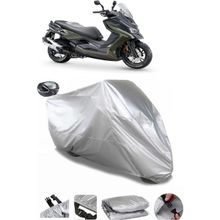 Coverplus Kymco DT X360 Gri Arka Çanta Uyumlu Su Geçirmez Motosiklet Brandası