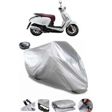 Coverplus Kymco Like 50 Gri Arka Çanta Uyumlu Su Geçirmez Motosiklet Brandası