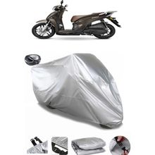 Coverplus Kymco People 125 Gri Arka Çanta Uyumlu Su Geçirmez Motosiklet Brandası
