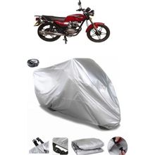 Coverplus Lifan Lion 100 Arka Çanta Uyumlu Su Geçirmez Gri Motosiklet Branda