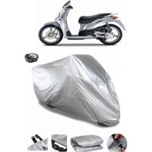 Coverplus Malaguti Ciak Master 200 Gri Arka Çanta Uyumlu Su Geçirmez Motosiklet Brandası