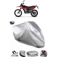 Coverplus Malaguti XTM 125 Gri Arka Çanta Uyumlu Su Geçirmez Motosiklet Brandası