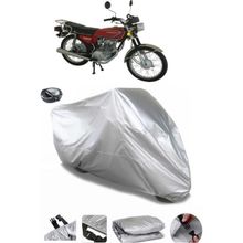 Coverplus Mondial 125 AGK Gri Arka Çanta Uyumlu Su Geçirmez Motosiklet Brandası