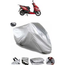 Coverplus Mondial 125 Elegante Gri Arka Çanta Uyumlu Su Geçirmez Motosiklet Brandası