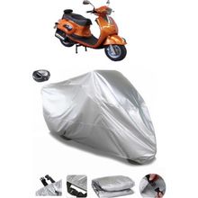 Coverplus Mondial 125 KV Gri Arka Çanta Uyumlu Su Geçirmez Motosiklet Brandası