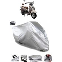 Coverplus Mondial 125 ZN Gri Arka Çanta Uyumlu Su Geçirmez Motosiklet Brandası