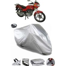 Coverplus Mondial 150 KN Gri Arka Çanta Uyumlu Su Geçirmez Motosiklet Brandası