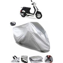 Coverplus Mondial 50 Revival Gri Arka Çanta Uyumlu Su Geçirmez Motosiklet Brandası